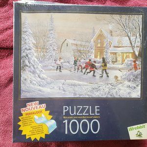 1000 Piece Puzzle The Original Six Winter Scene